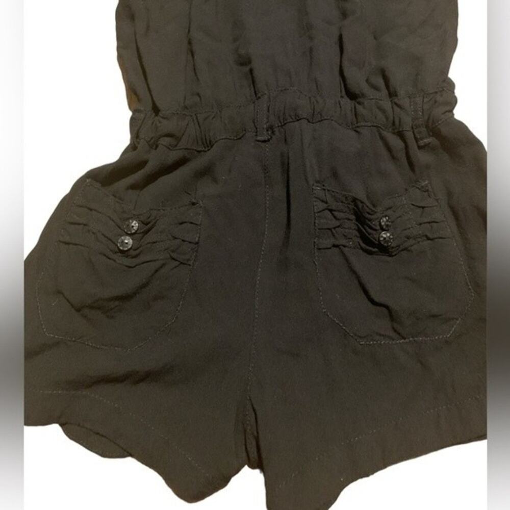 Jolt Romper Black Racerback Ruffle Size Medium - Picture 6 of 7